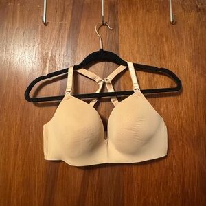 Auden Bra with Criss-Cross Straps - Tan Size 38D